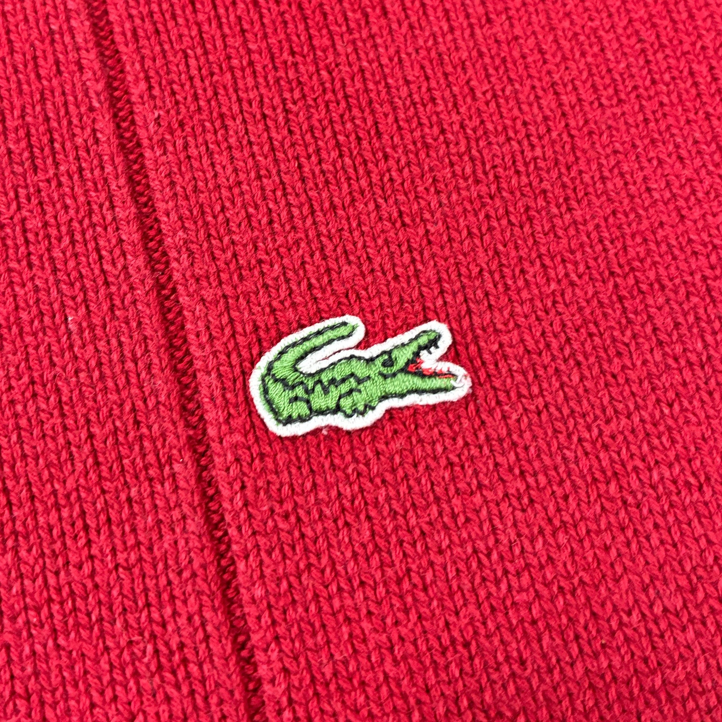Lacoste Vintage Knit Strickpullover Rot S - Vinverse