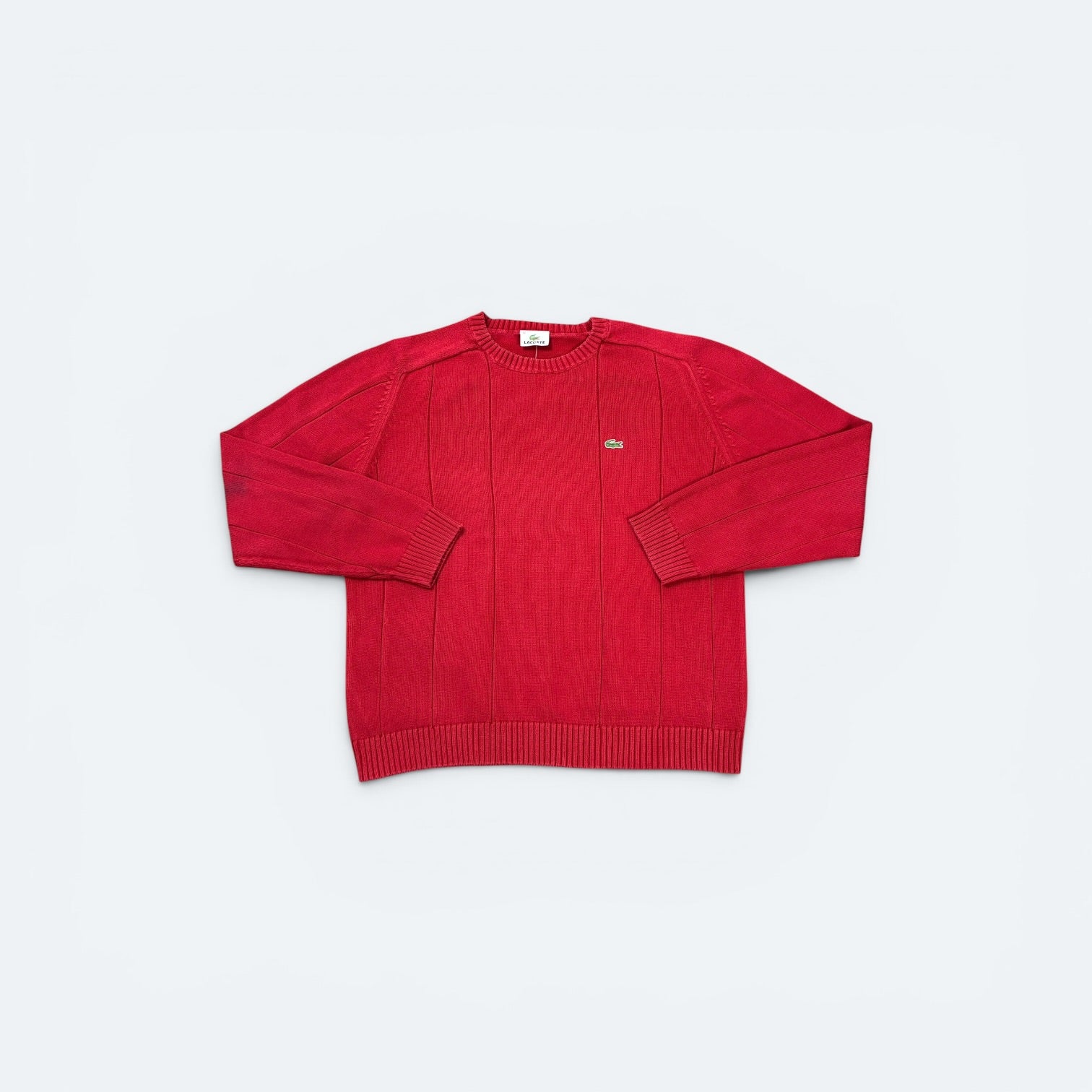 Lacoste Vintage Knit Strickpullover Rot S - Vinverse