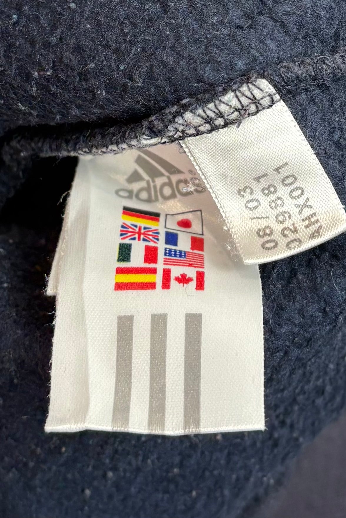 Adidas 2003 Sweater Washed Dunkelblau XL - Vinverse