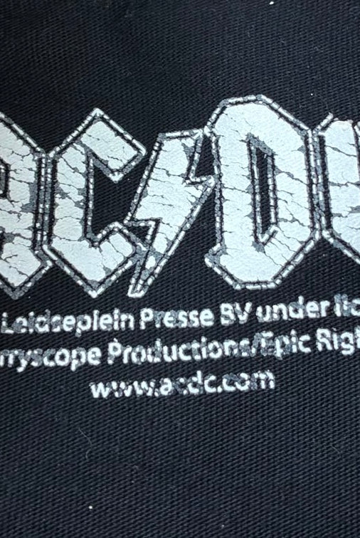 ACDC Vintage T-Shirt Backprint Schwarz M - Vinverse