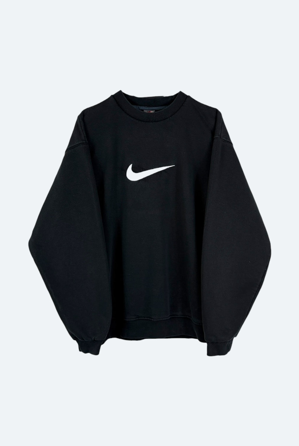Nike Vintage Sweater Center Swoosh 90s Schwarz M - Vinverse