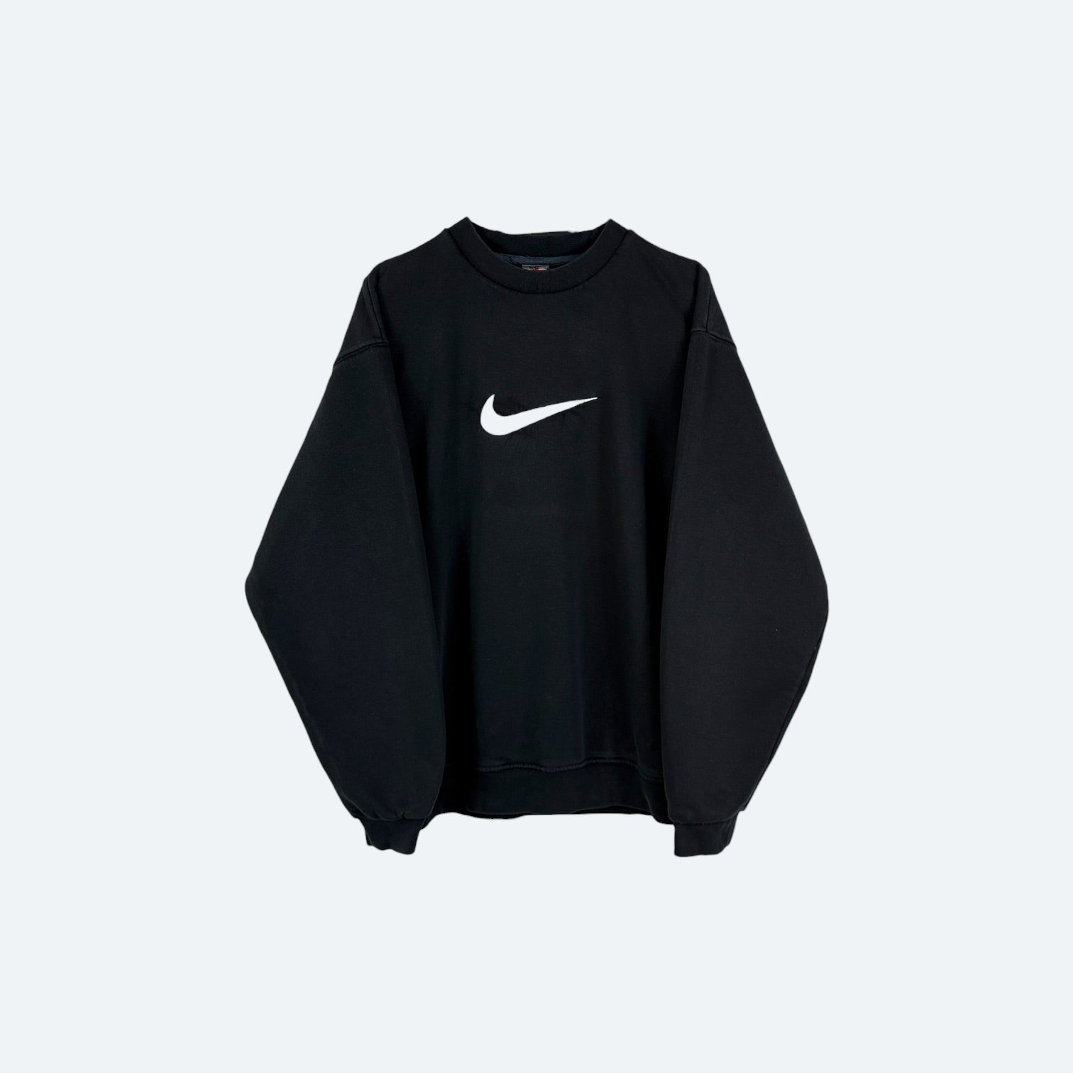 Nike Vintage Sweater Center Swoosh 90s Schwarz M - Vinverse