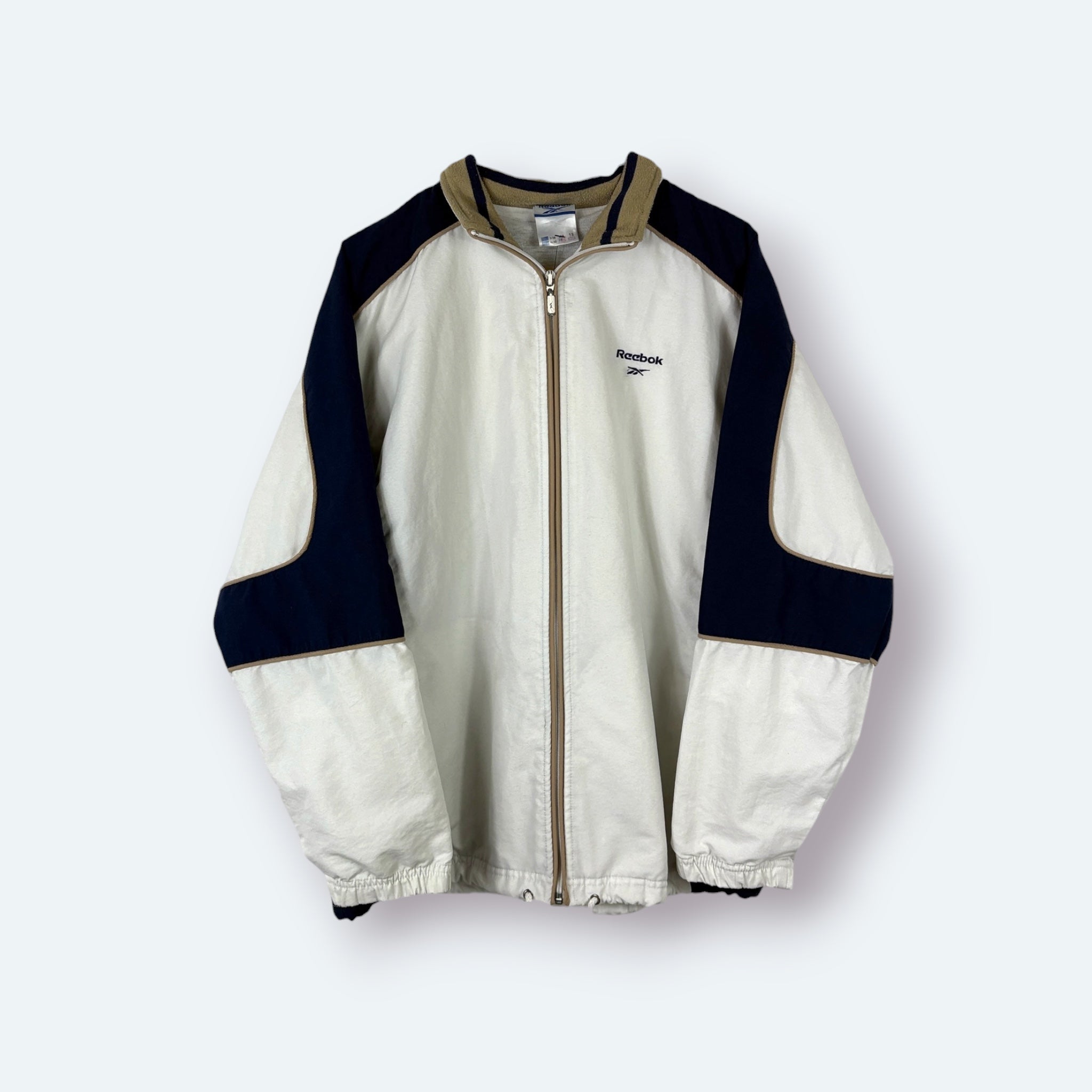 Reebok Vintage Trainingsjacke Blau Weiß S - Vinverse