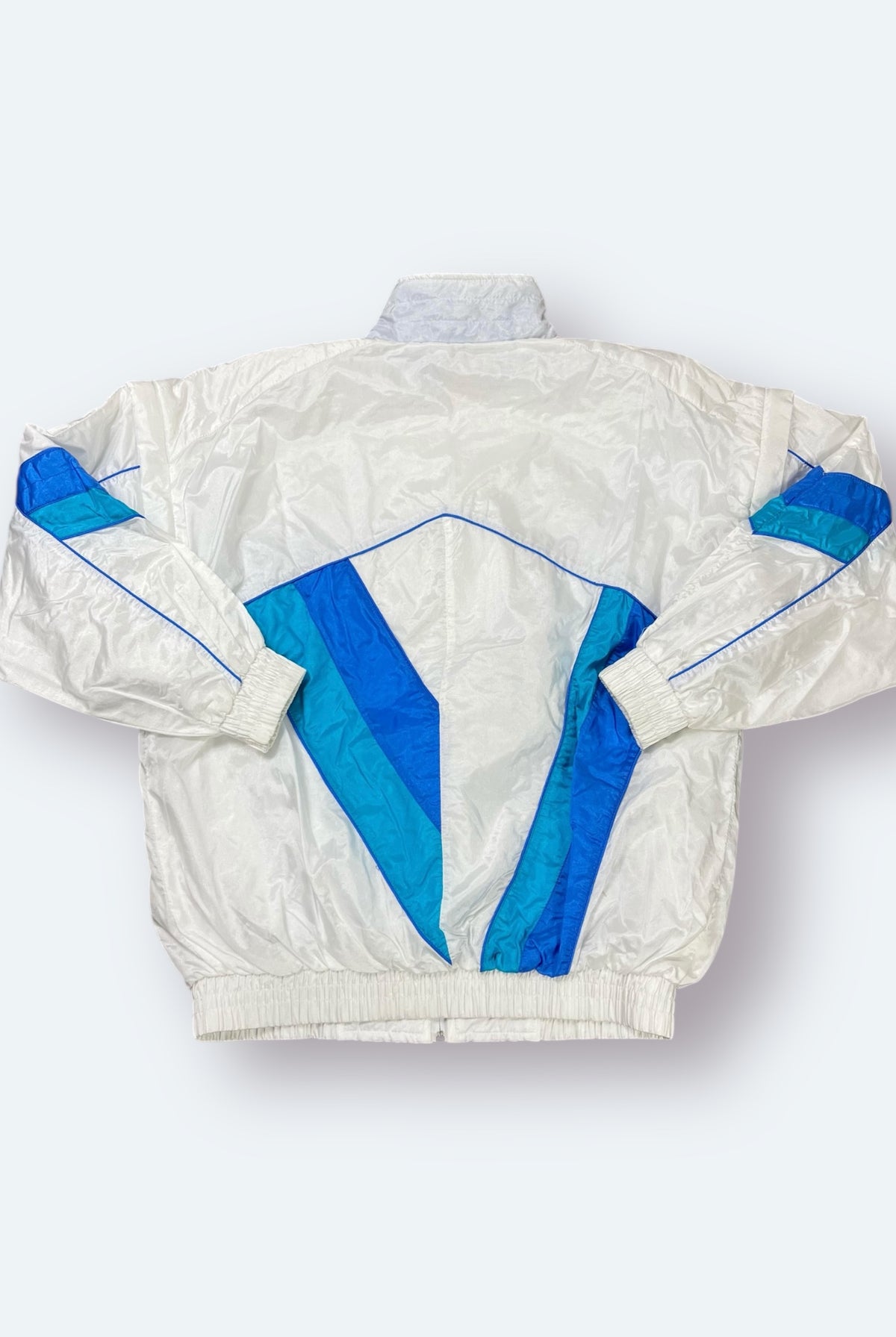 Sudi Vintage Trainingsjacke Weiß Blau M - Vinverse
