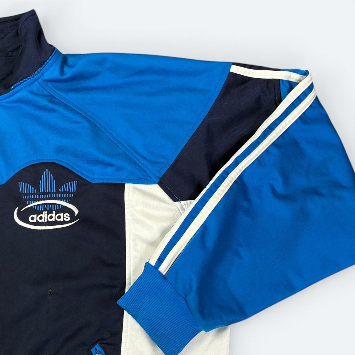 Adidas Vintage Trainingsjacke Blau M - Vinverse