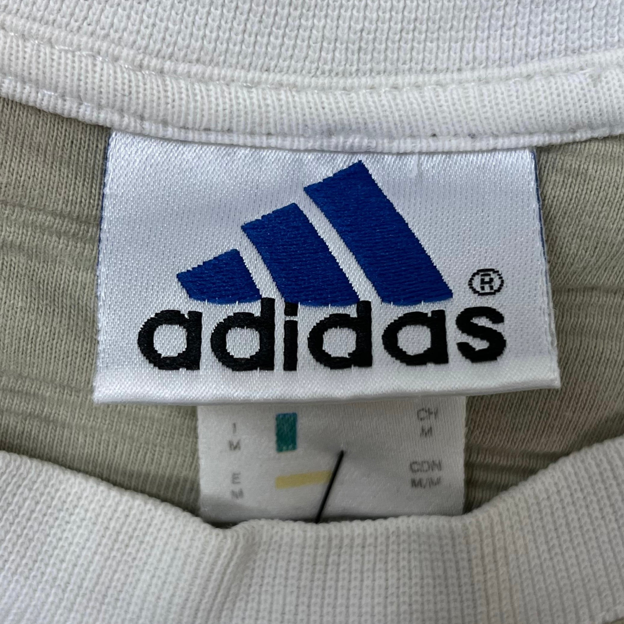 Adidas Vintage T-Shirt Arany Aszok Backprint 90s Beige M - Vinverse