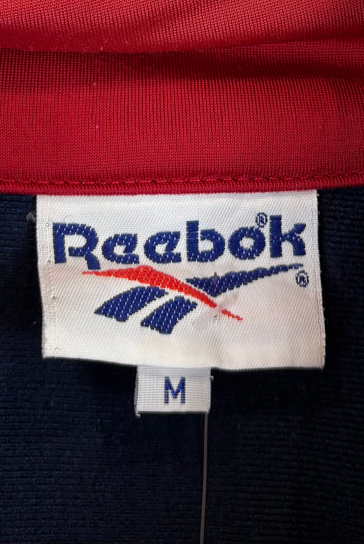 Reebok 90s Vintage Trainingsjacke Blau Rot Weiß M - Vinverse