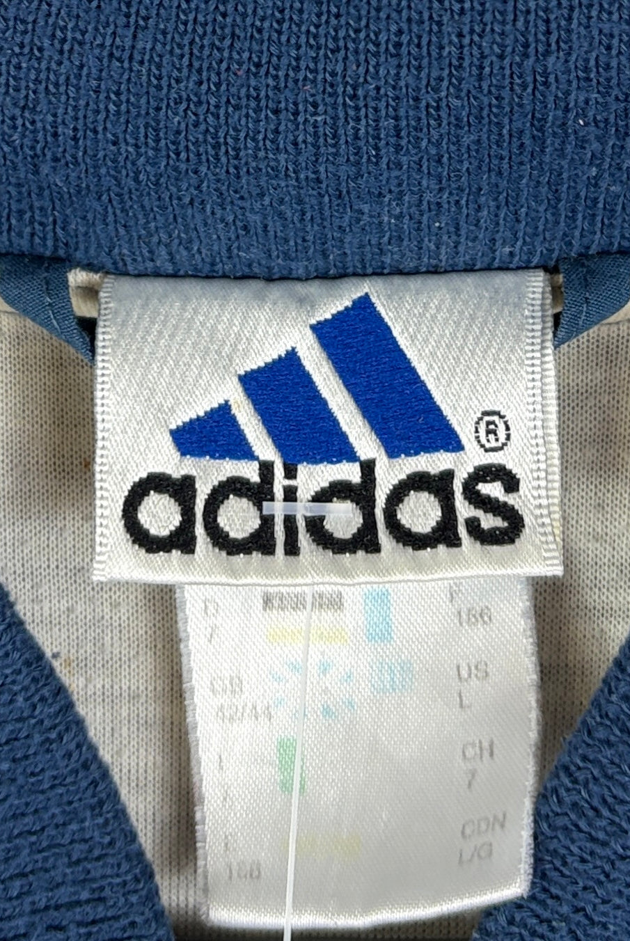 Adidas Vintage Trainingsjacke Blau Schwarz L - Vinverse