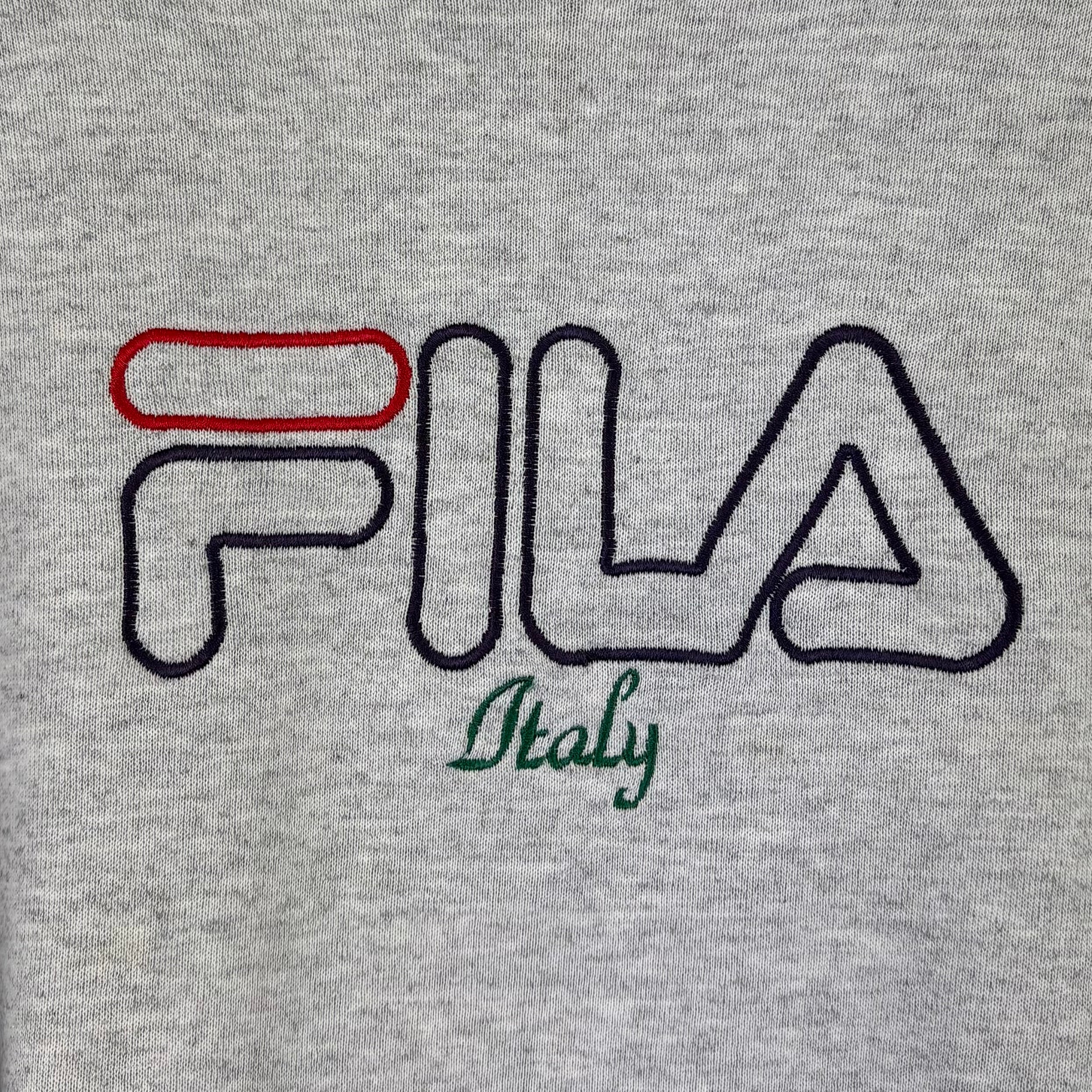 Fila 90s Vintage Sweater Grau S - Vinverse
