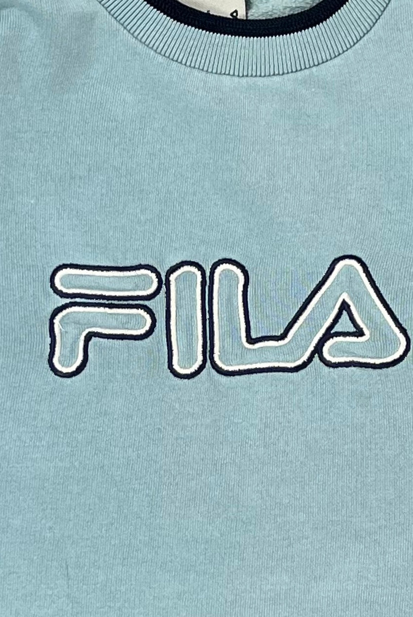 Fila Vintage Sweater Logo Blau S - Vinverse