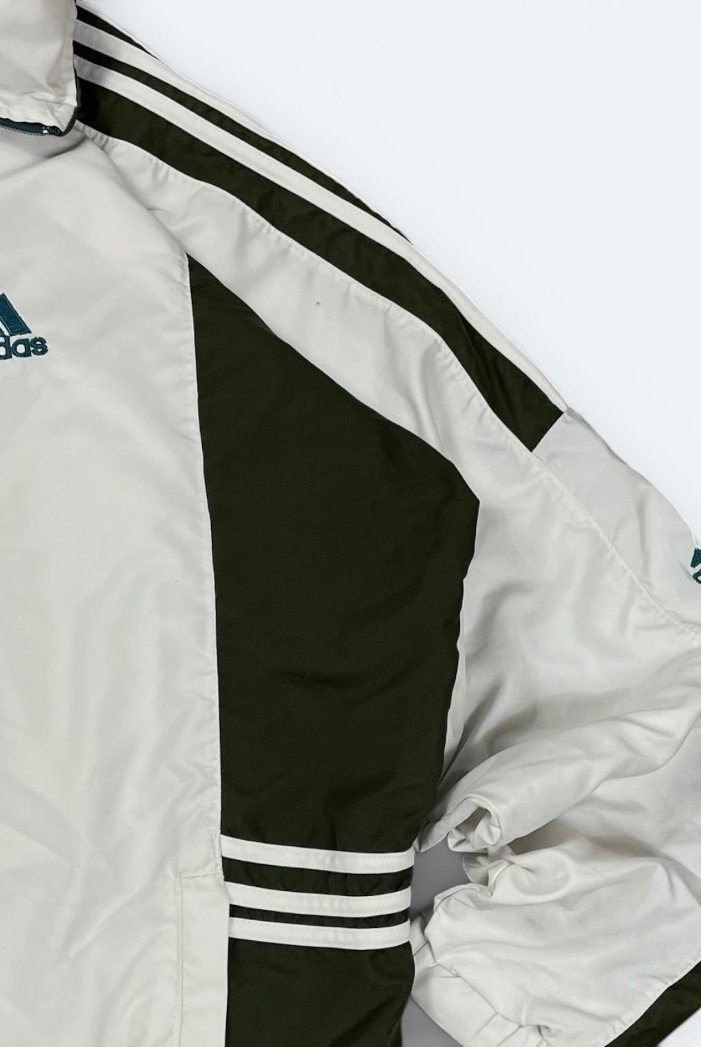 Adidas Vintage Trainingsjacke 90s Weiß XL (FLECK?) - Vinverse
