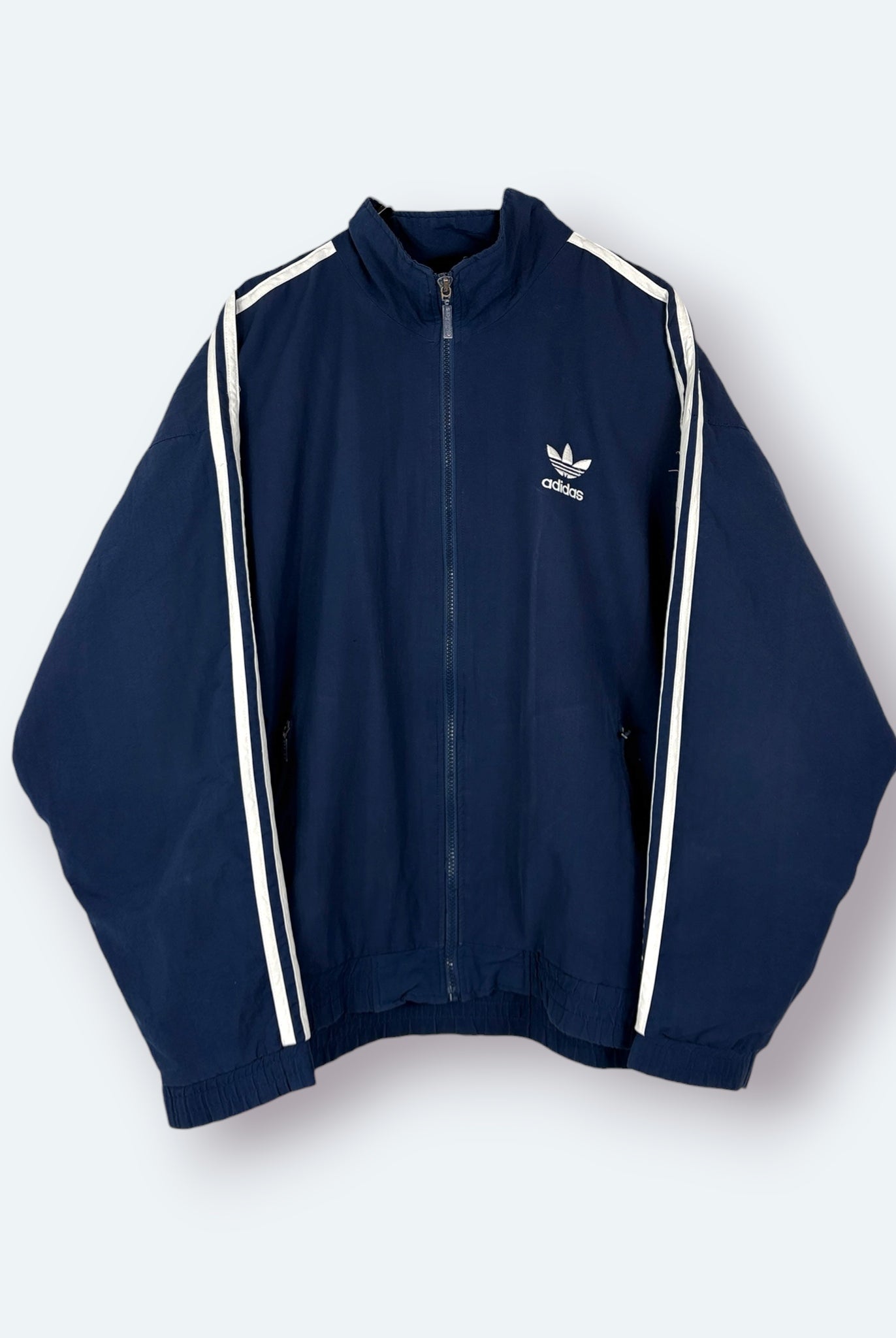 Adidas Vintage Trainingsjacke Blau L - Vinverse