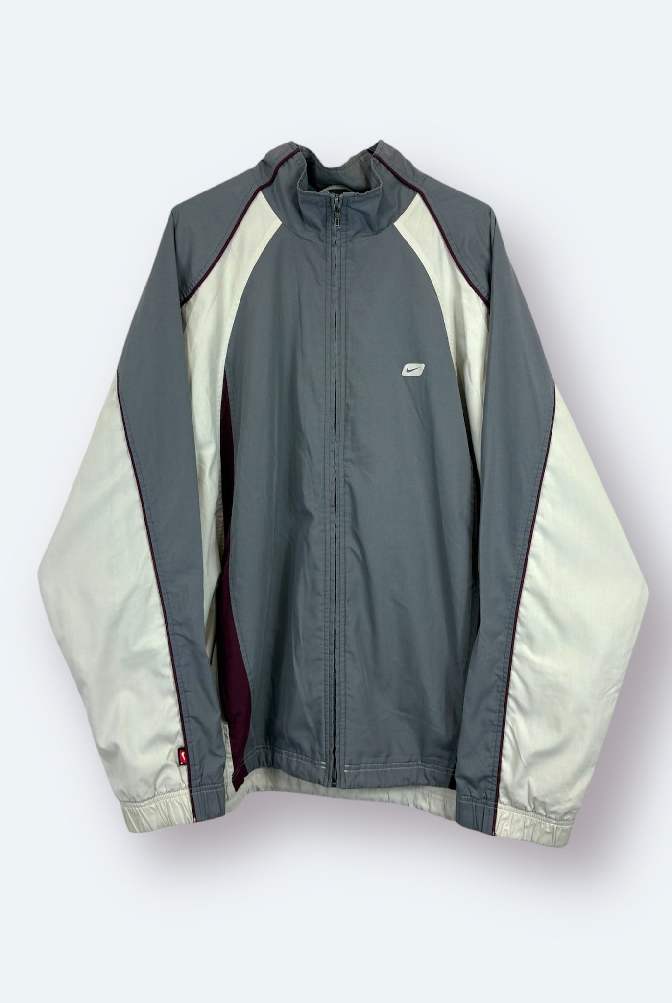 Nike 2000s Trainingsjacke Grau Beige XXL - Vinverse