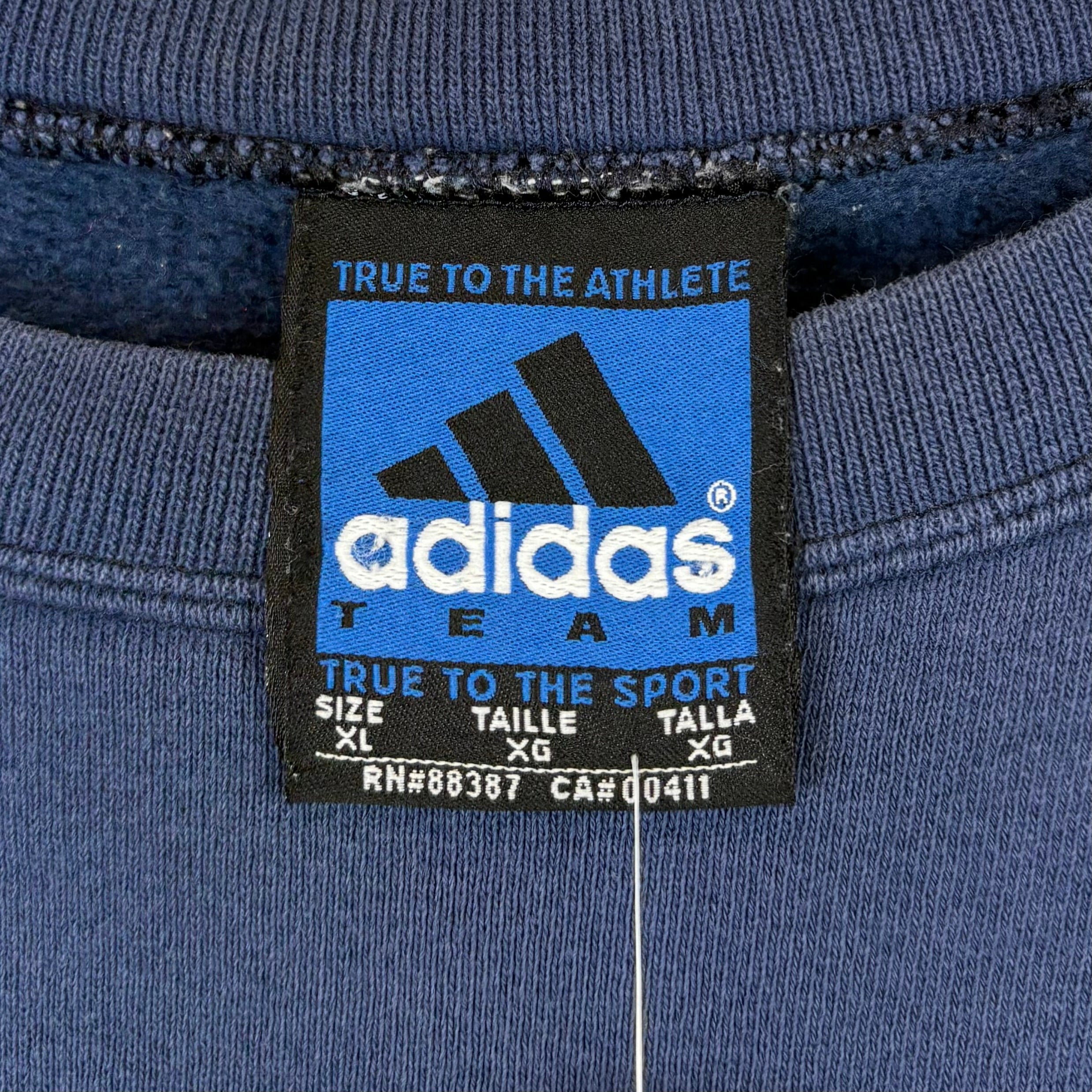 Adidas Vintage Sweater Marineblau XL - Vinverse