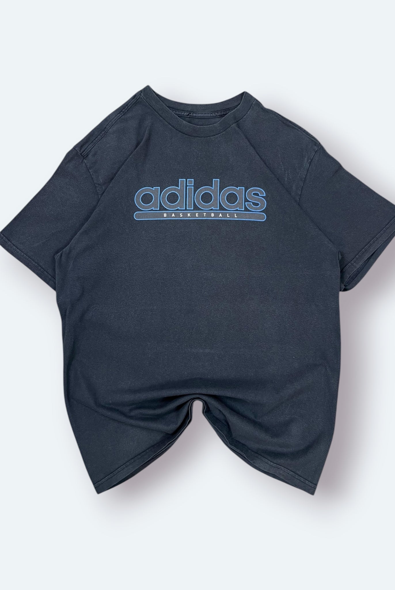 Adidas Vintage T-Shirt Basketball Blau M - Vinverse