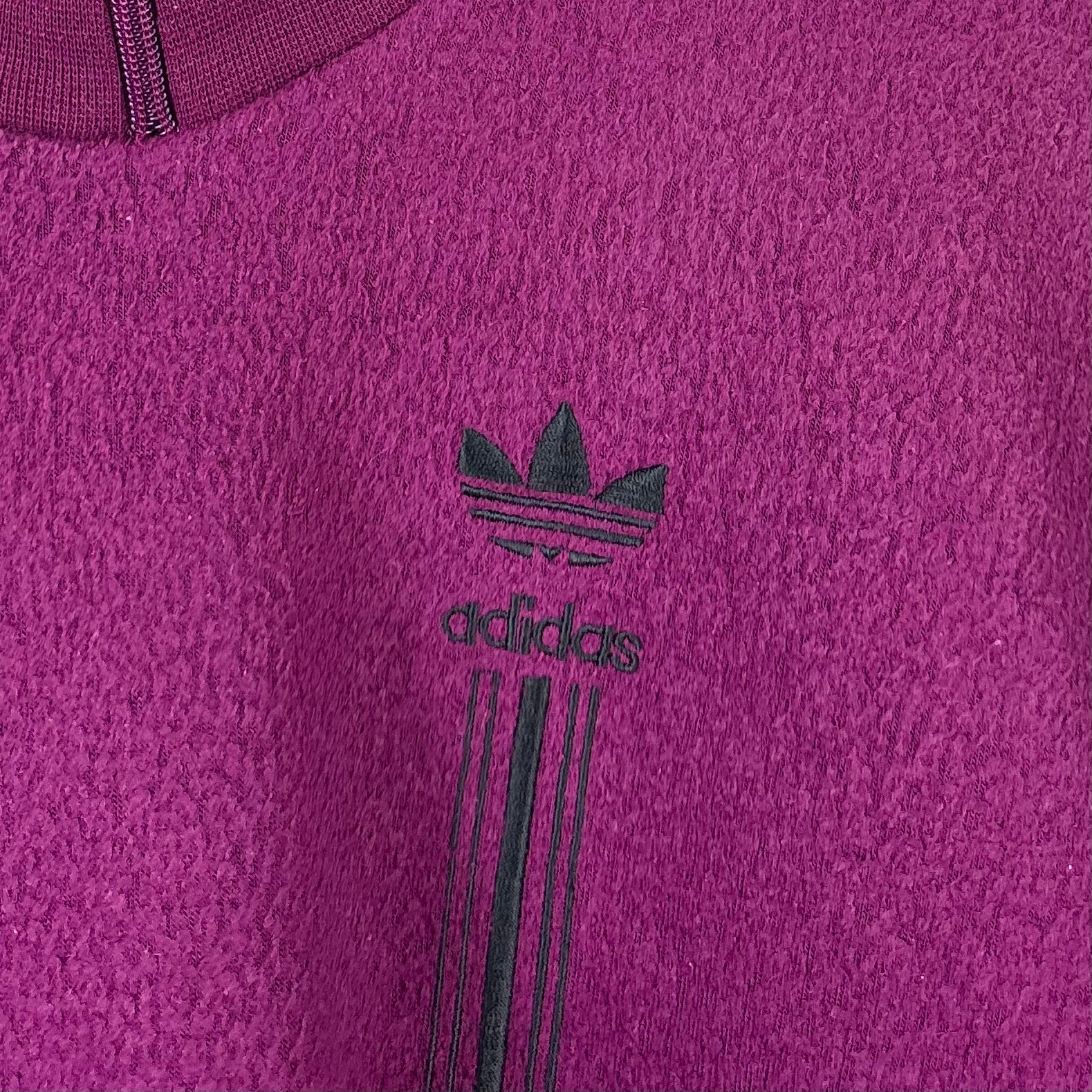 Adidas 90s Vintage Fleece Sweater Lila M - Vinverse