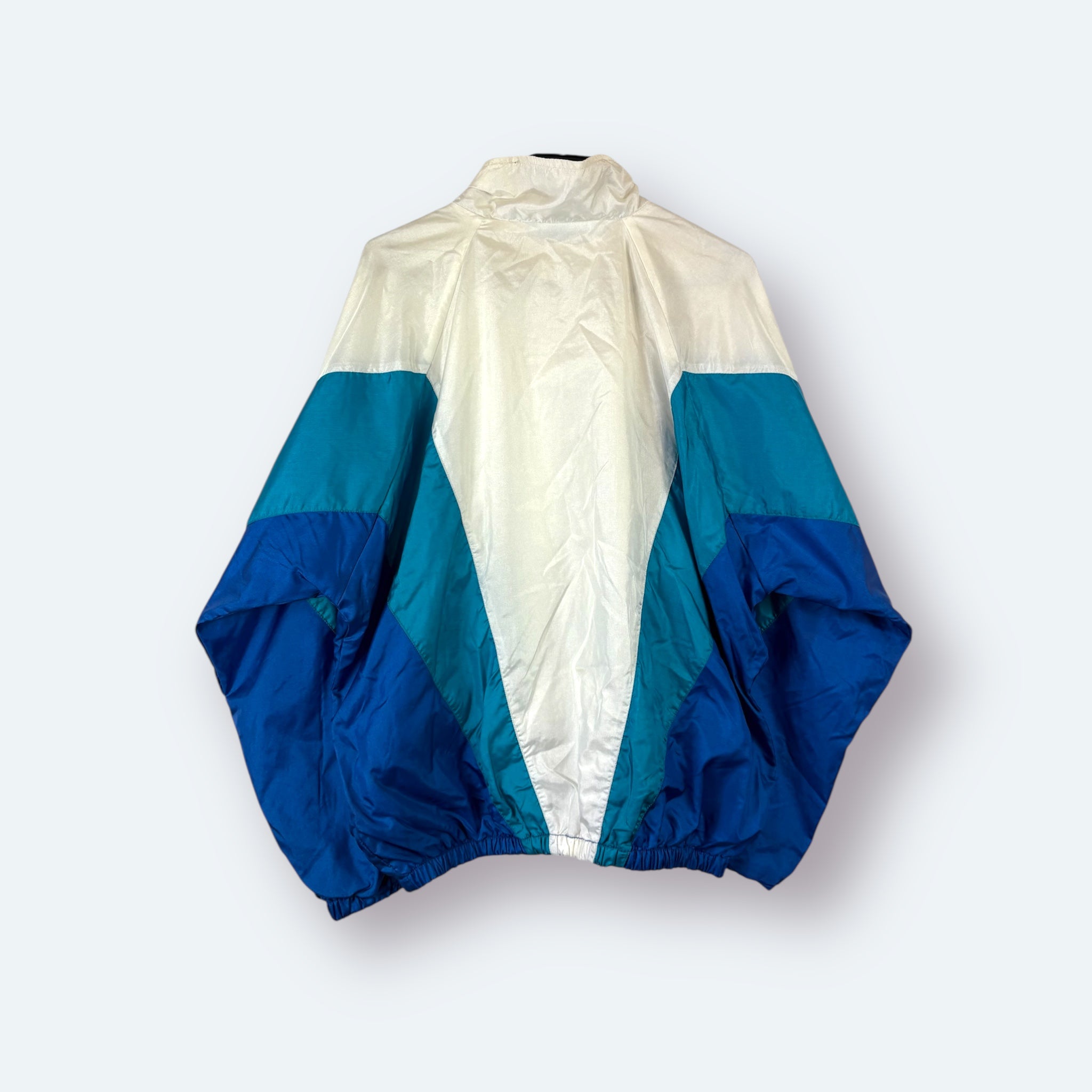 Adidas 80s Vintage Trainingsjacke Weiß Blau M - Vinverse
