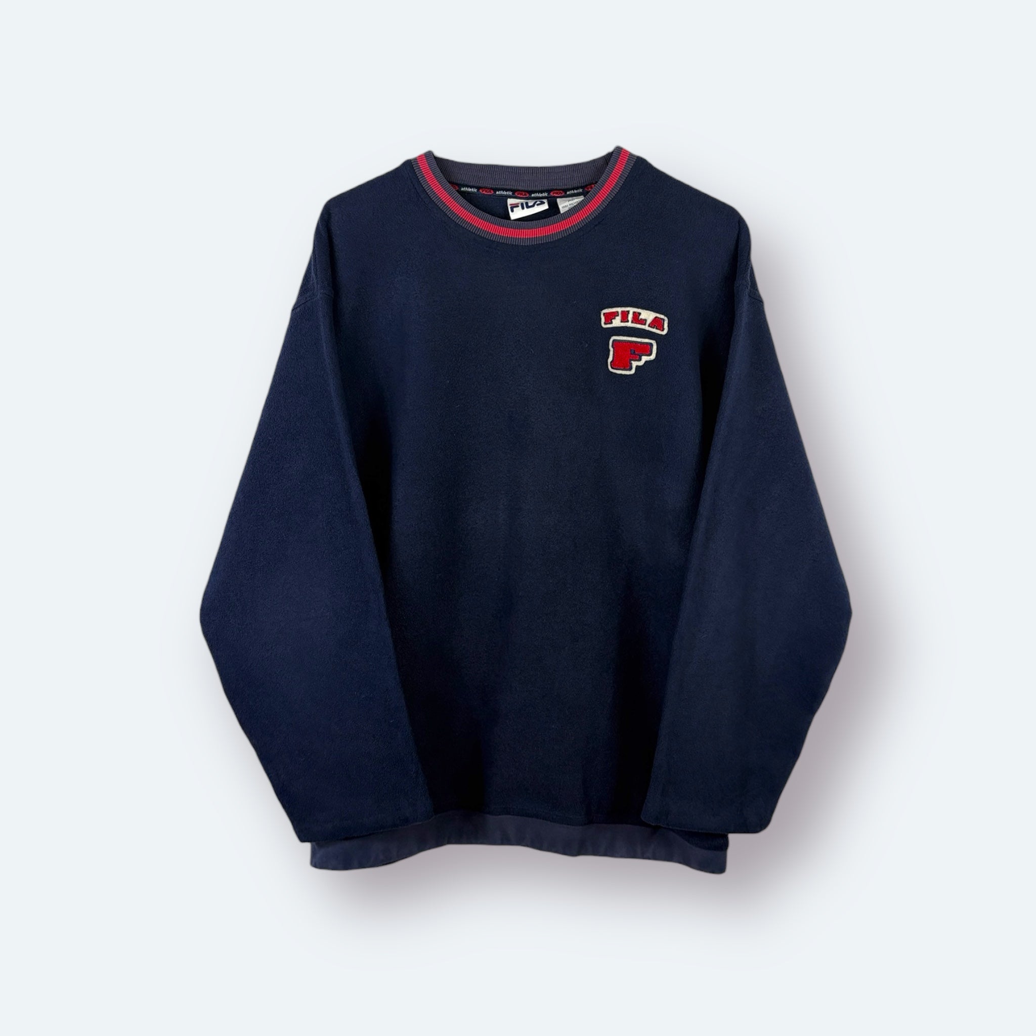 Fila Vintage Fleece Sweater Marineblau XL - Vinverse