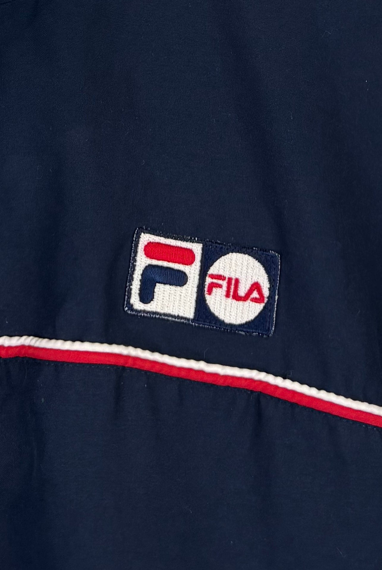 Fila 90s Vintage Trainingsjacke Marineblau L - Vinverse