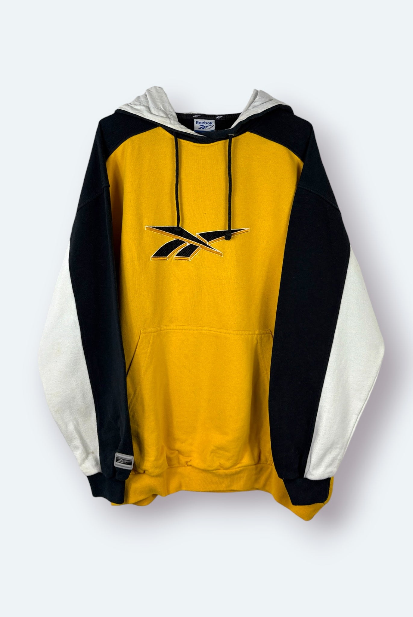 Reebok Vintage Hoodie Gelb-Schwarz L - Vinverse