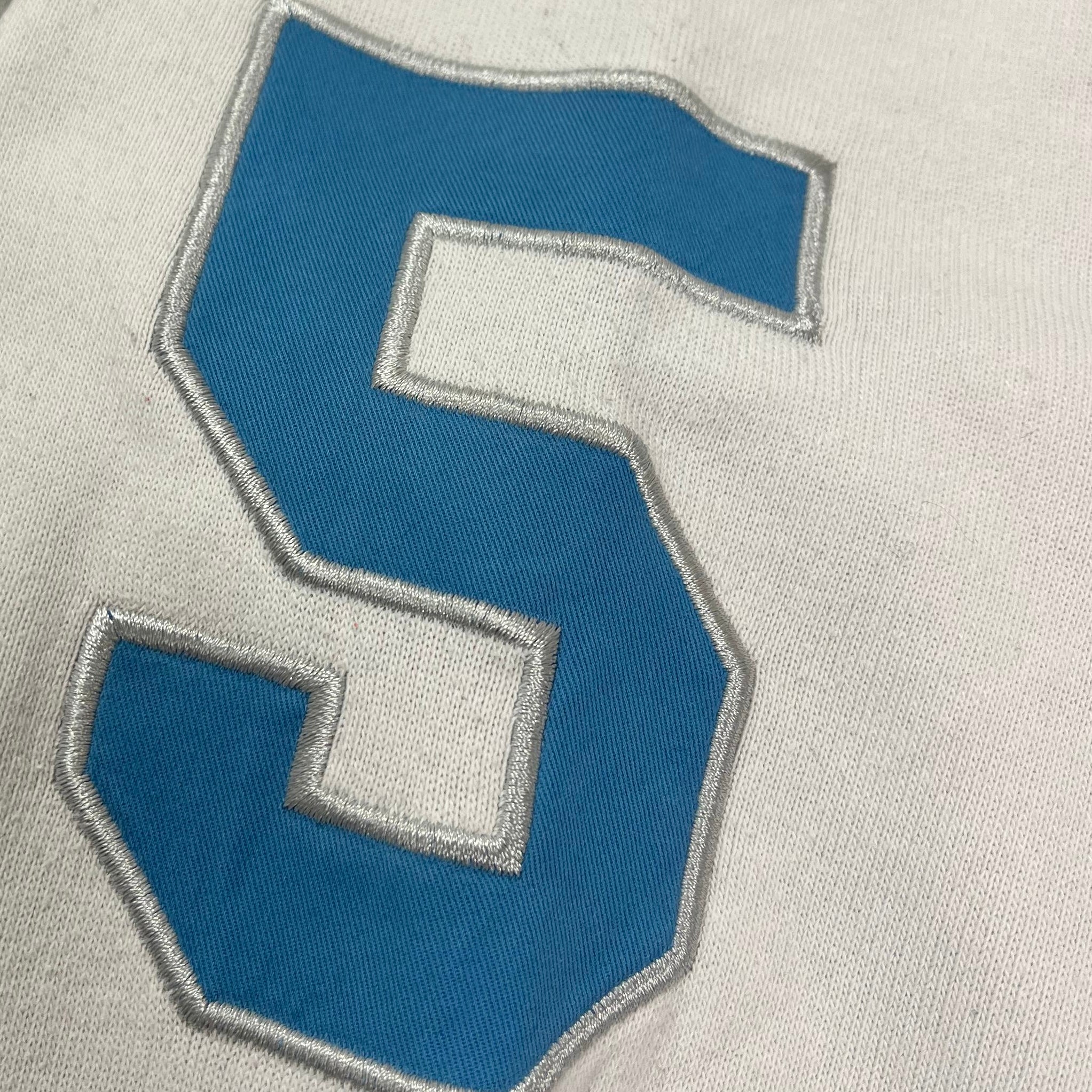 Reebok Sweater 2000s Big Logo Weiß Blau L - Vinverse