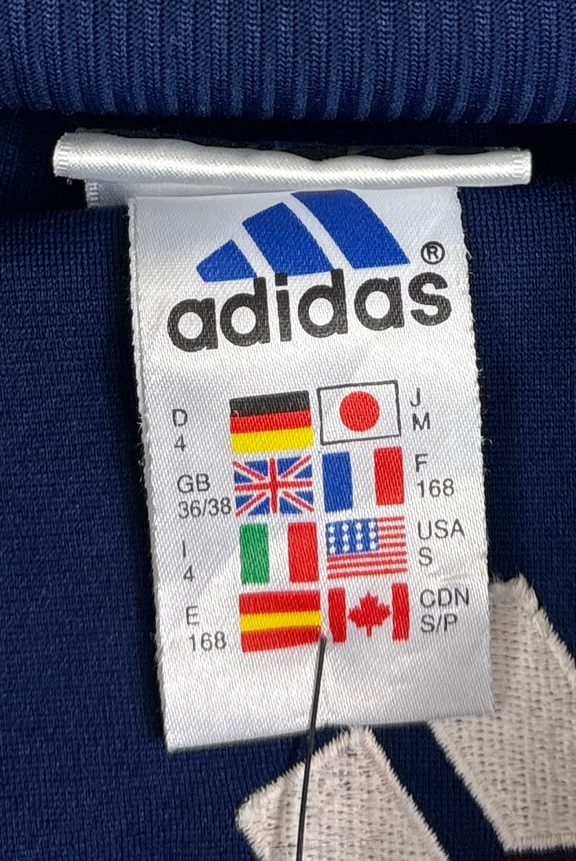 Adidas Vintage Trainingsjacke Weiß Blau S (FLEXKEN RAUS??) - Vinverse