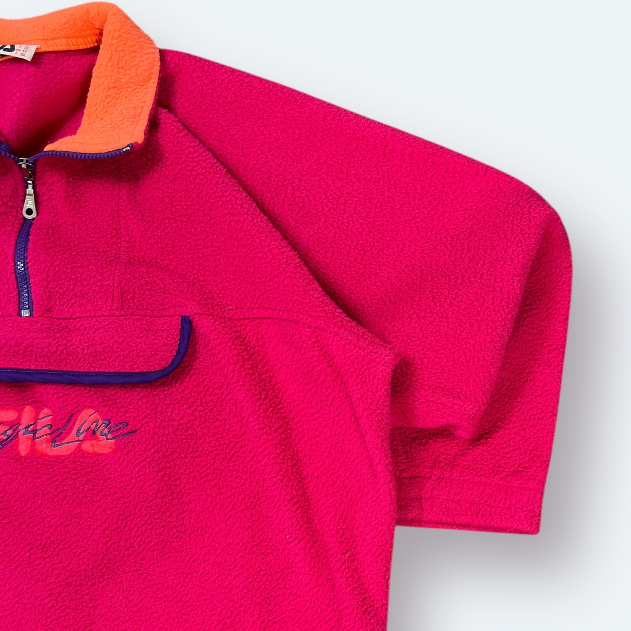 Fila Magic Line 90s Vintage Fleece Pullover Pink M - Vinverse