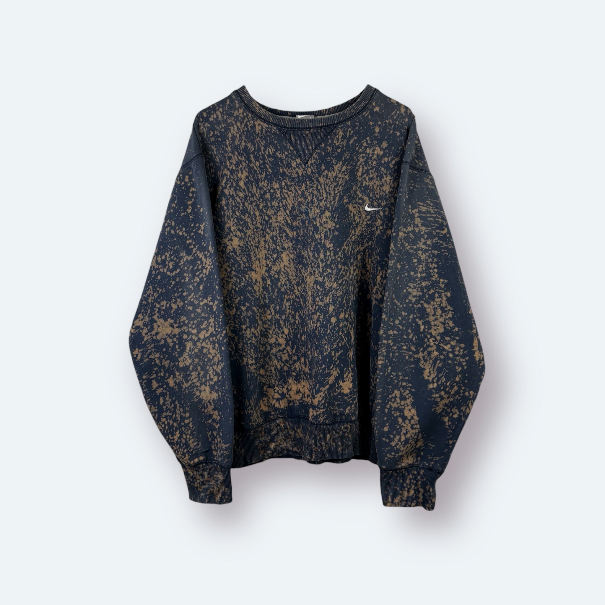 Nike 2000s Re:Bleach Sweater Blau Beige L - Vinverse