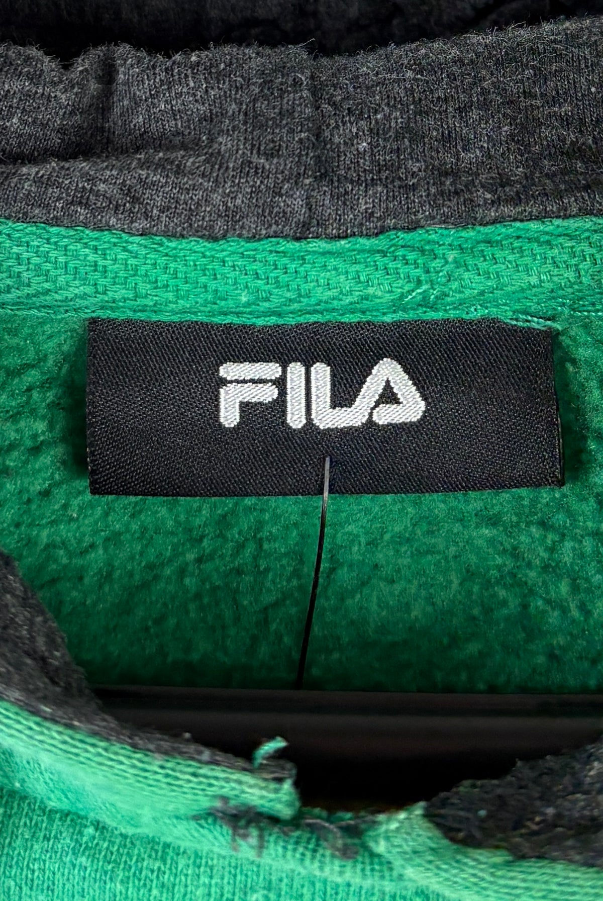 Fila Hoodie Big Logo Grün S - Vinverse
