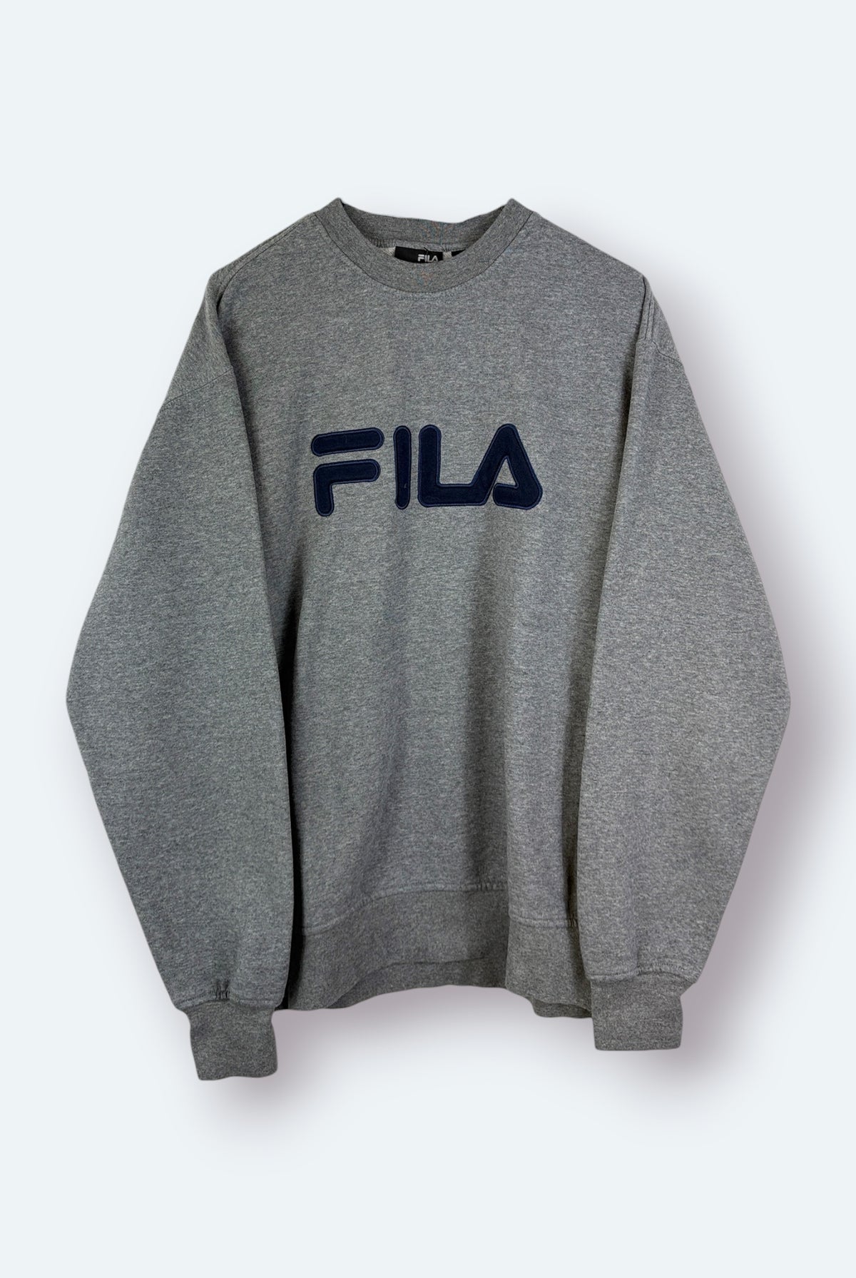 Fila Vintage Sweater Logo Stick Grau M - Vinverse