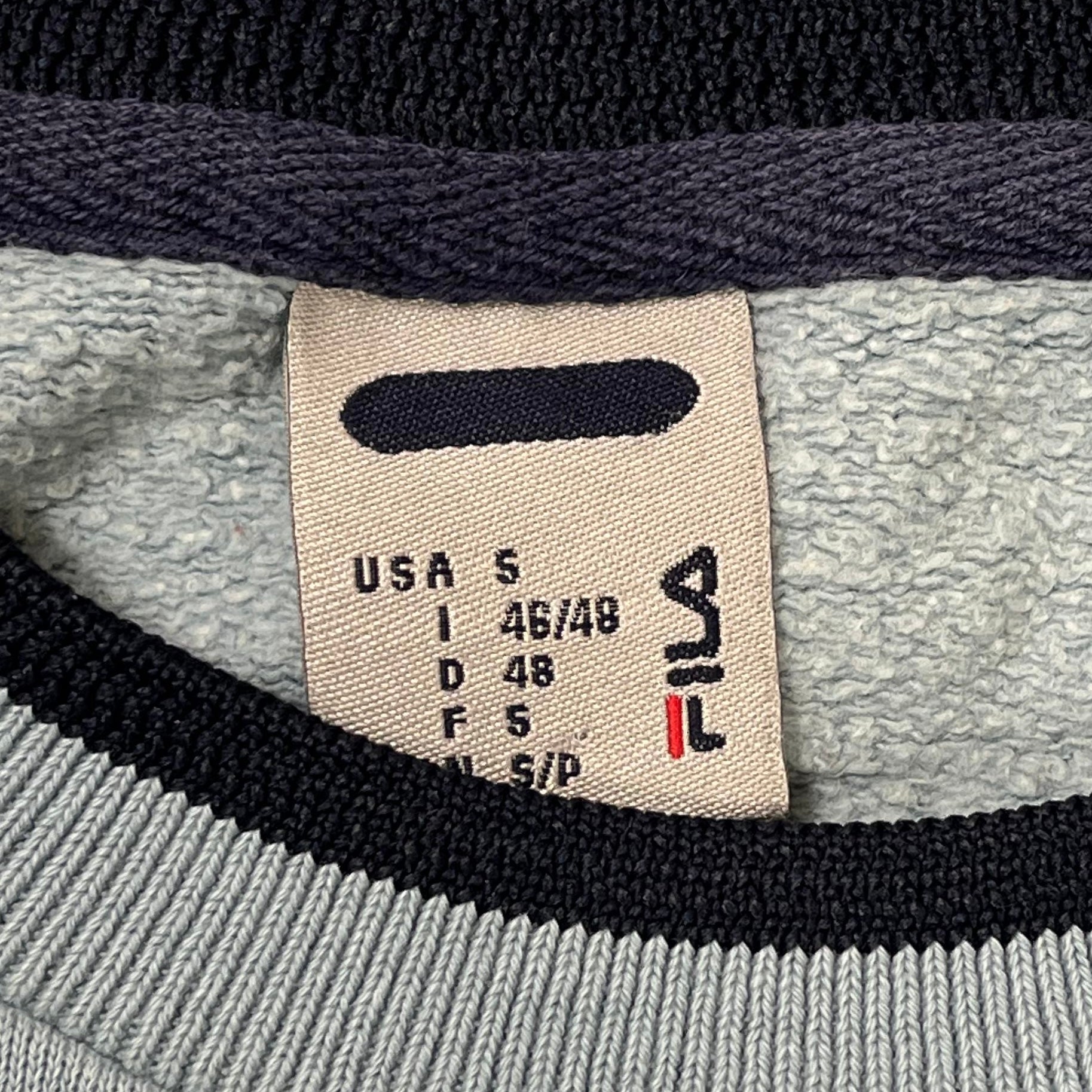 Fila Vintage Sweater Logo Blau S - Vinverse