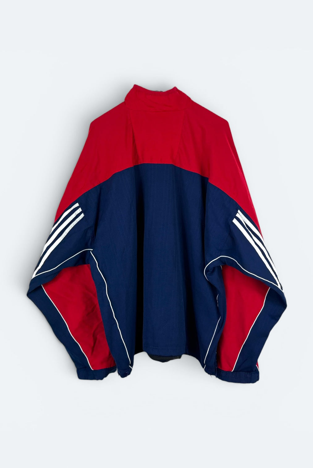 Adidas Vintage Trainingsjacke 90s Rot Blau XL (FLECK???) - Vinverse