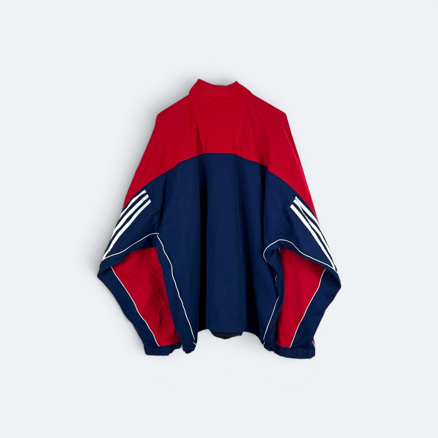 Adidas Vintage Trainingsjacke 90s Rot Blau XL (FLECK???) - Vinverse