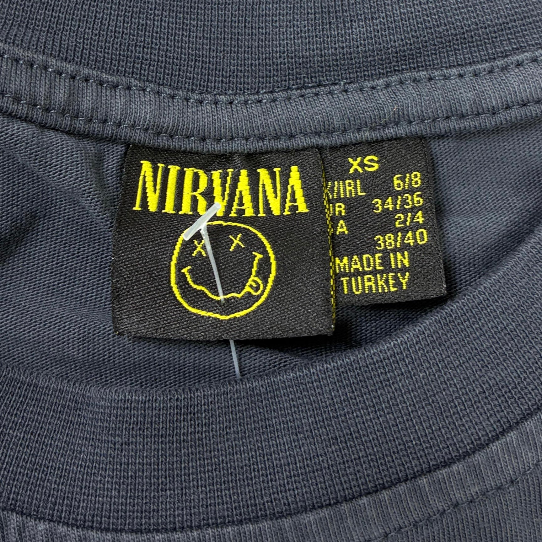 Nirvana Vintage T-Shirt Grau XS - Vinverse
