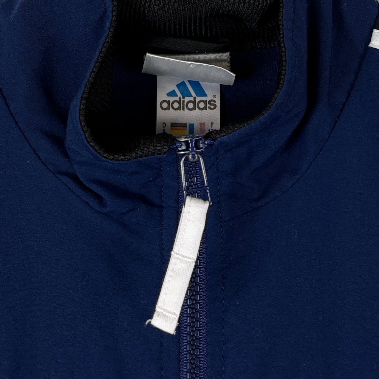 Adidas Vintage Trainingsjacke Blau Schwarz M - Vinverse