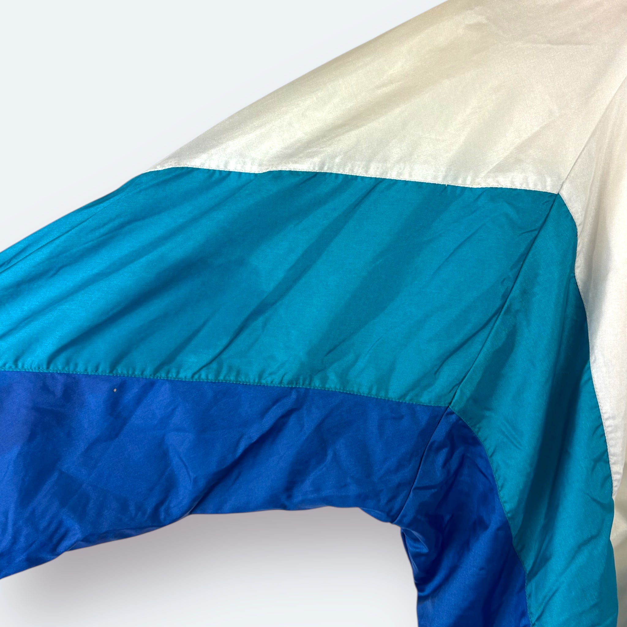 Adidas 80s Vintage Trainingsjacke Weiß Blau M - Vinverse