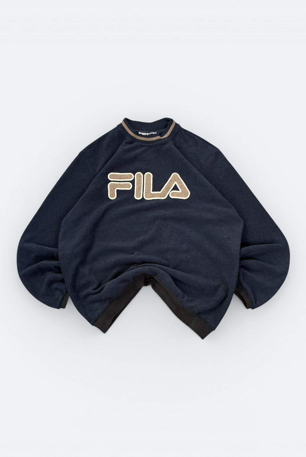 Fila Vintage Fleece Pullover Blau M - Vinverse