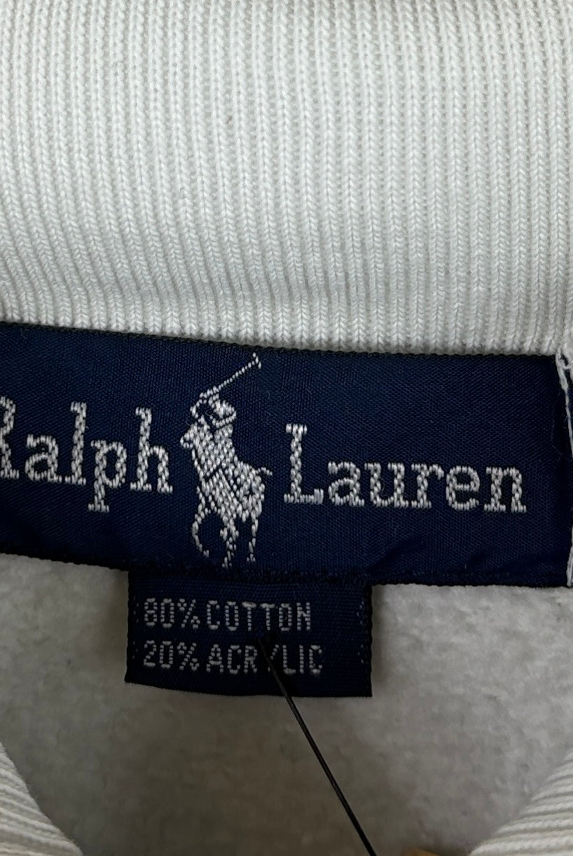 Ralph Lauren Vintage Half Zip Weiß L (FLECK??) - Vinverse