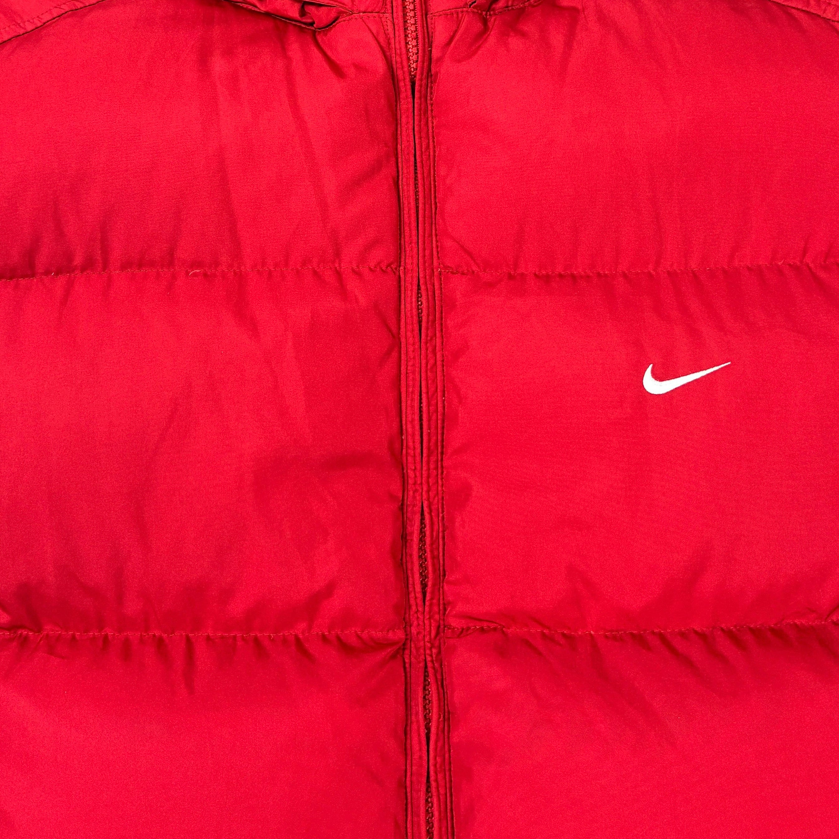 Nike 2000s Puffer Weste Rot M - Vinverse