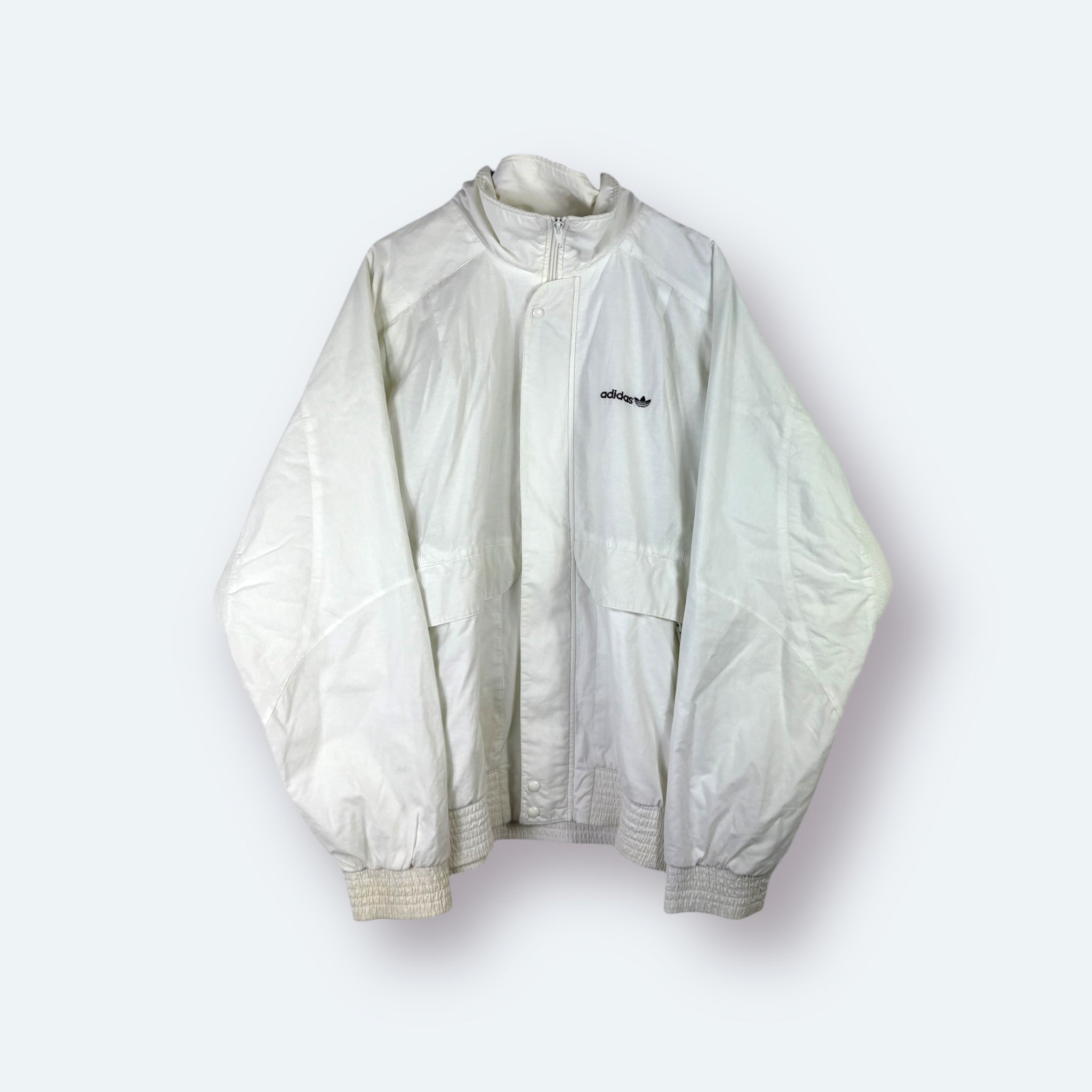Adidas Vintage Trainingsjacke Weiß L - Vinverse