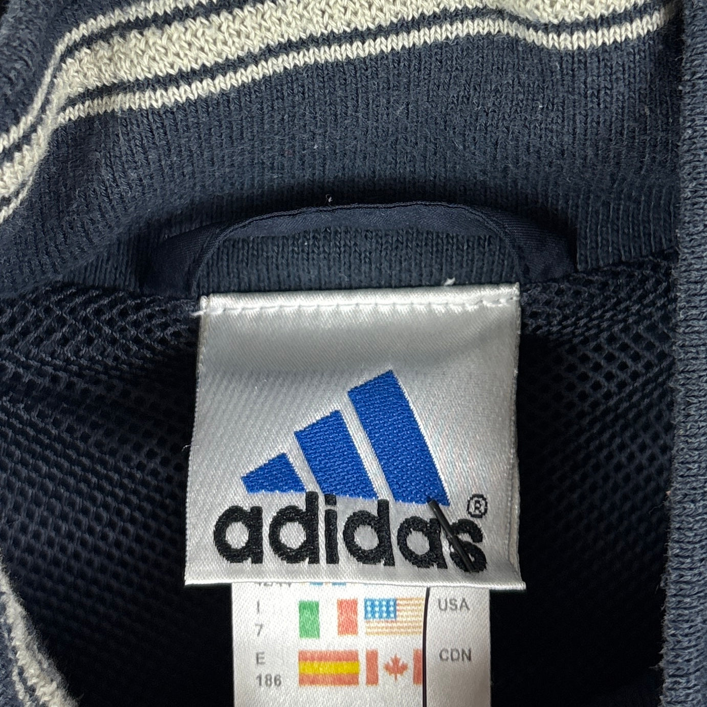 Adidas Vintage Trainingsjacke blau XL - Vinverse