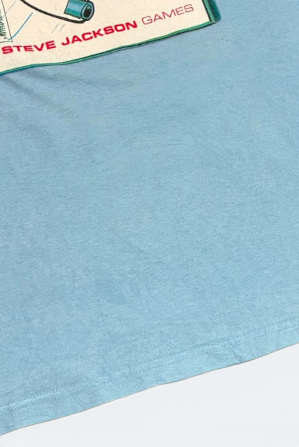 F.O.T.L Vintage T-Shirt Super Munchkin Print Blau M - Vinverse