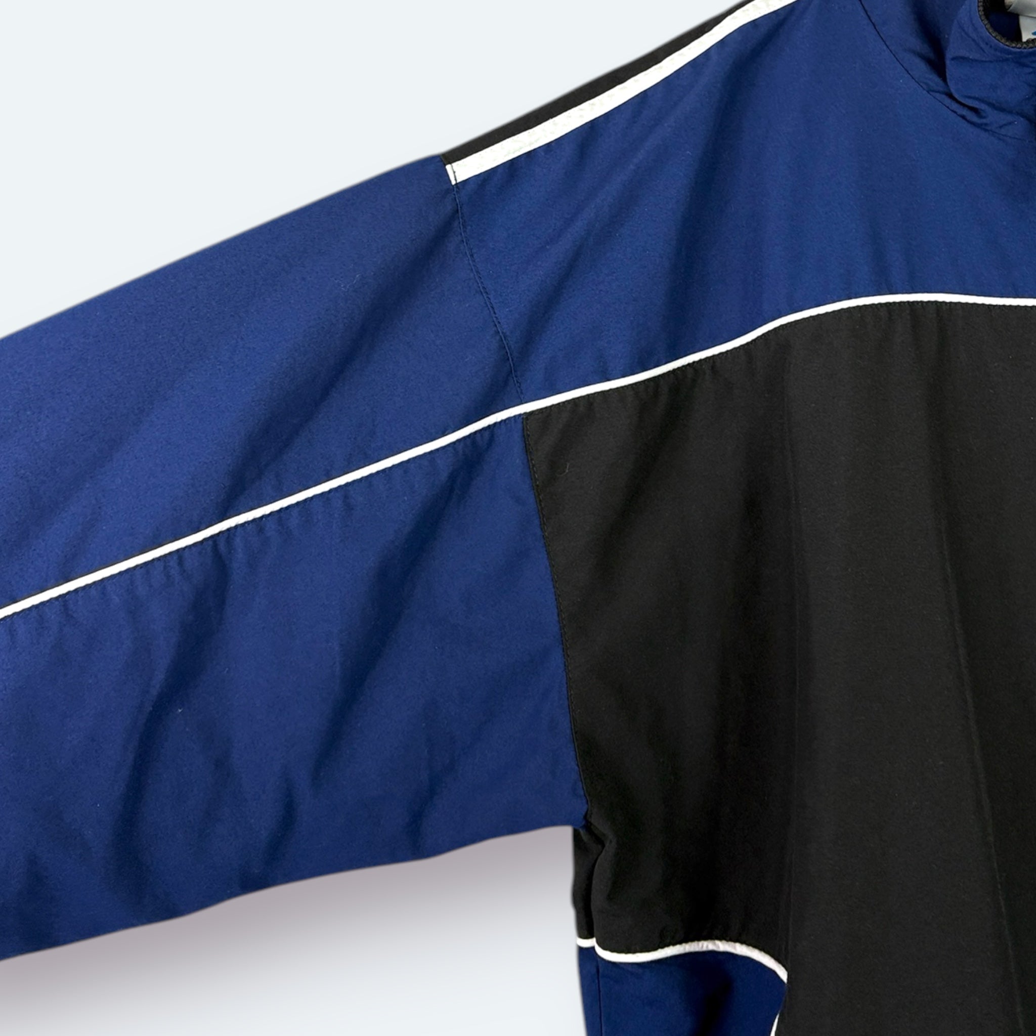 Adidas Vintage Trainingsjacke Blau Schwarz M - Vinverse