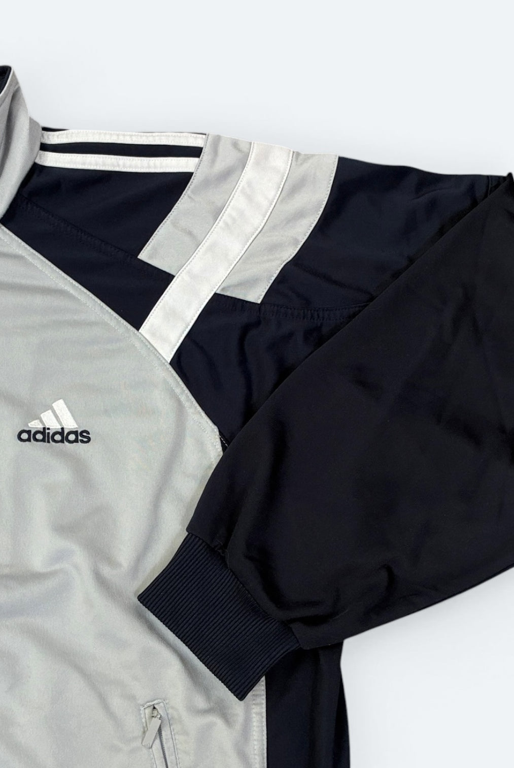 Adidas Vintage Trainingsjacke Grau L - Vinverse