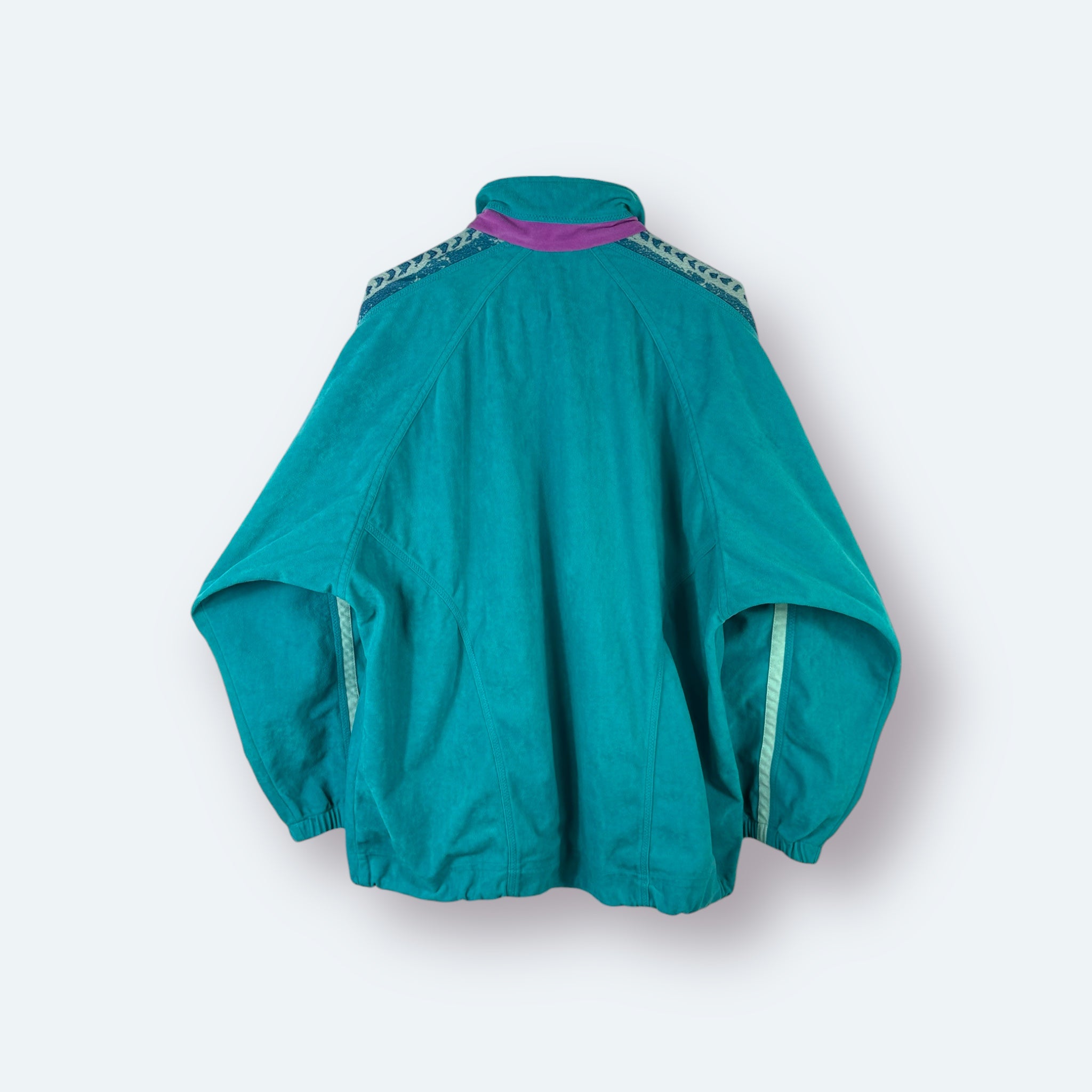 Diadora 90s Vintage Trainingsjacke Samt Türkis S - Vinverse