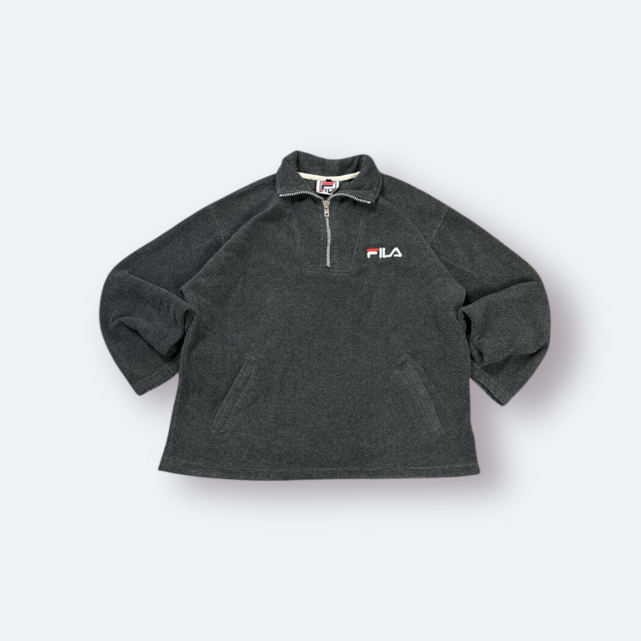 Fila Vintage Fleece Sweater Grau XXL - Vinverse
