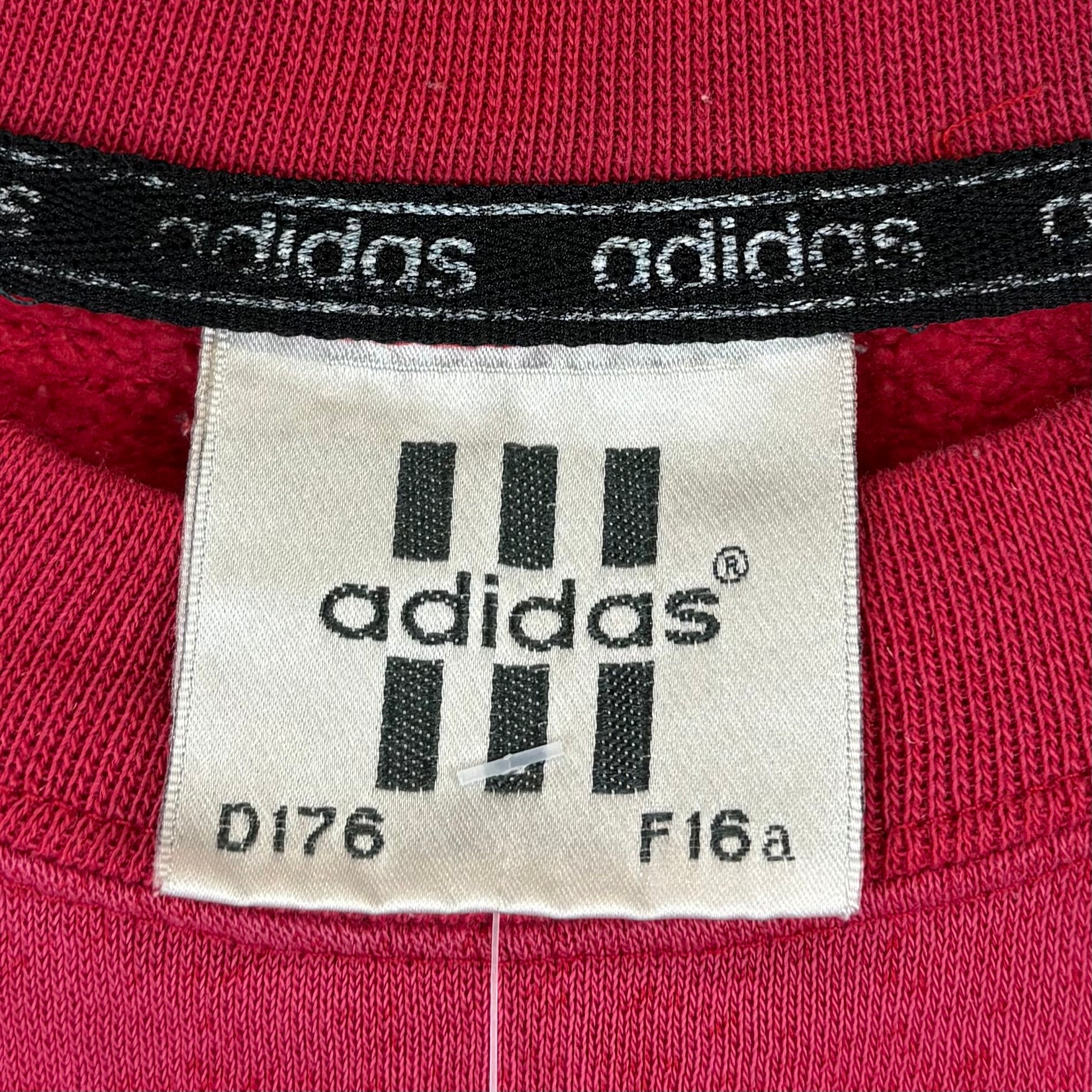 Adidas 90s Vintage Sweater Rot M - Vinverse