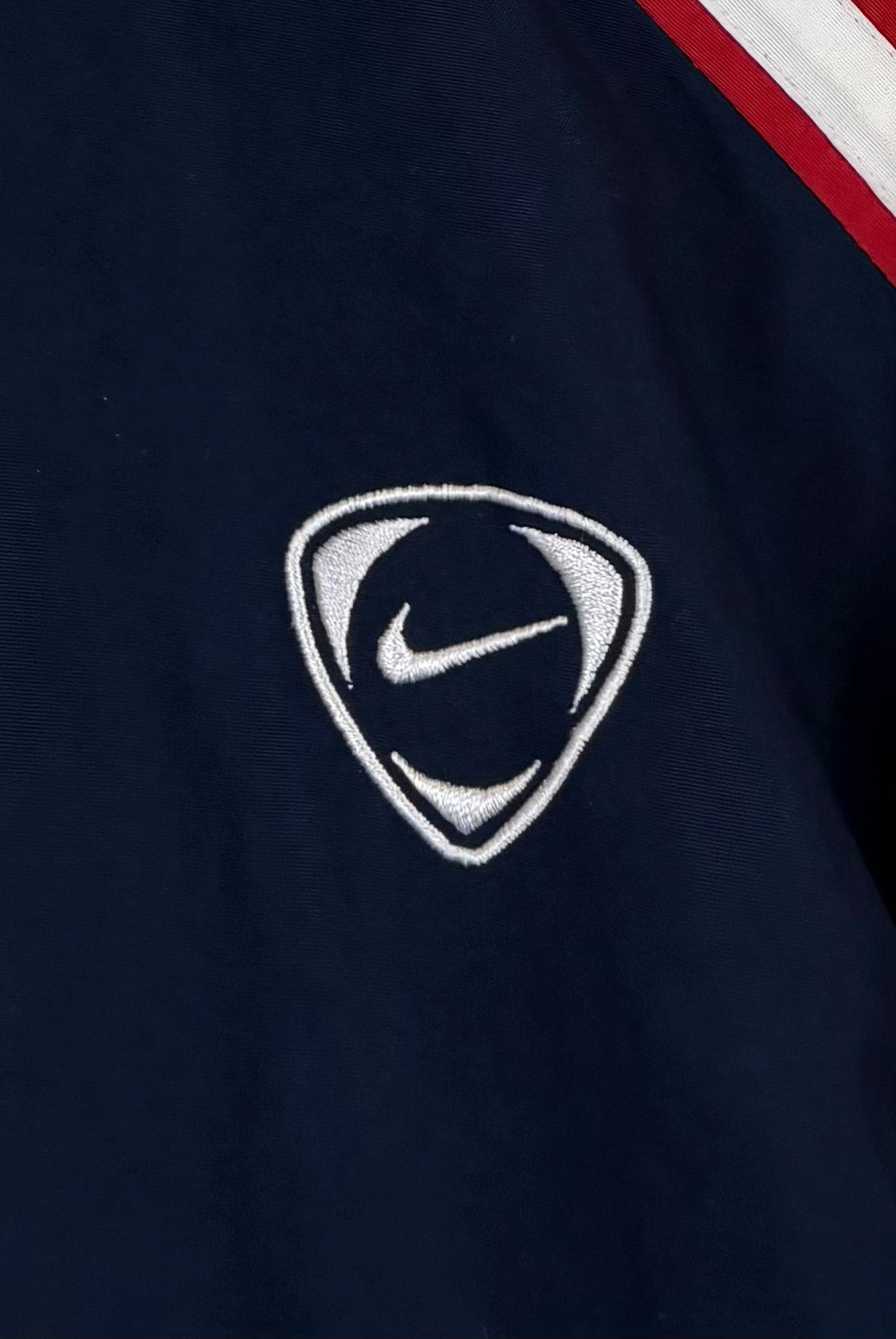 Nike 2000s Trainingsjacke Blau Rot L - Vinverse
