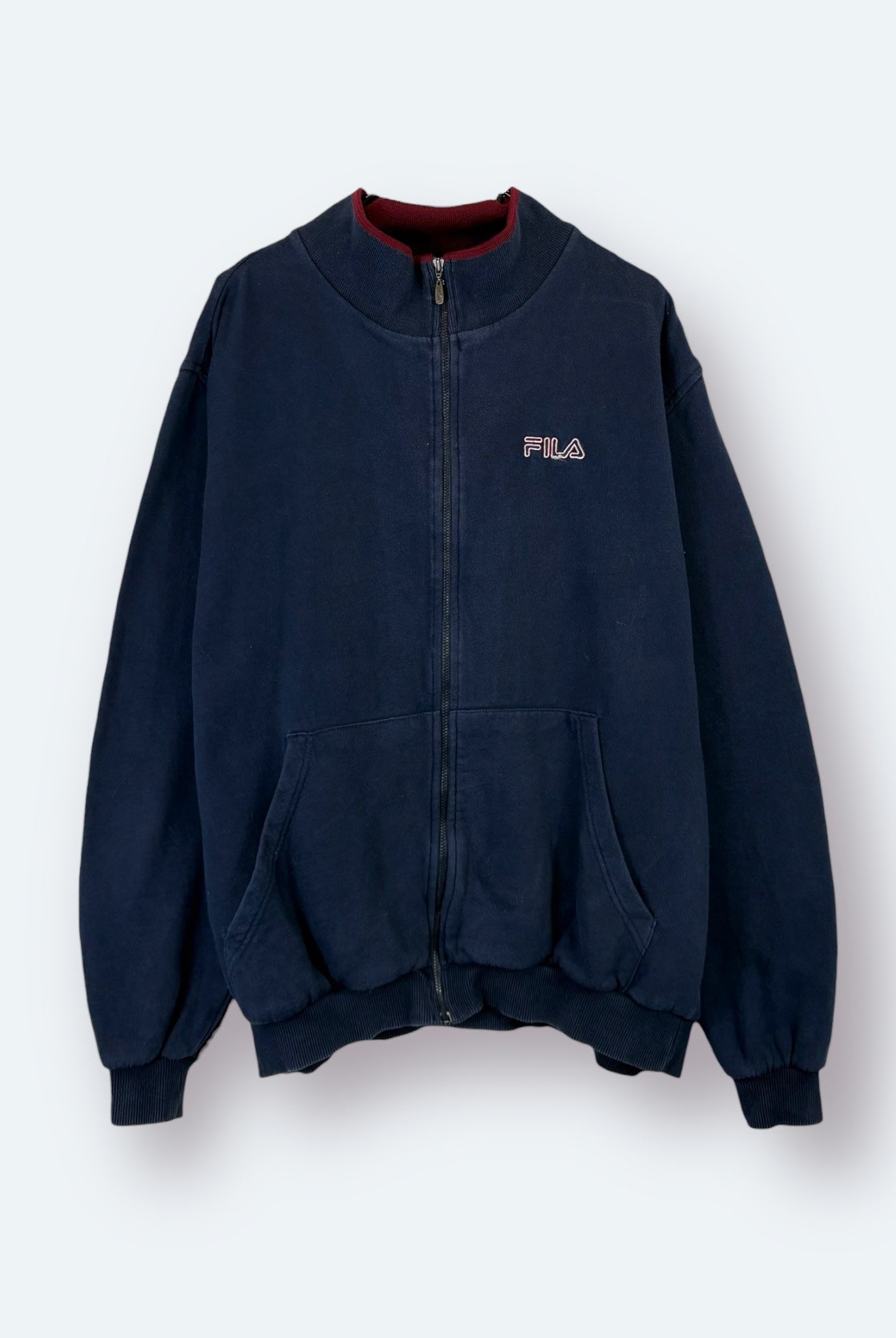 Fila Small Logo Sweatjacke Marineblau L - Vinverse