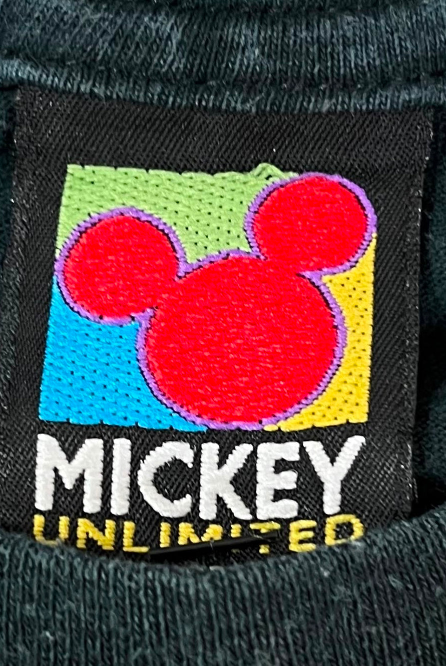 Disney Vintage T-Shirt Mickey Mouse Moon Schwarz XL (RÜCKSEITE FEHLT) - Vinverse